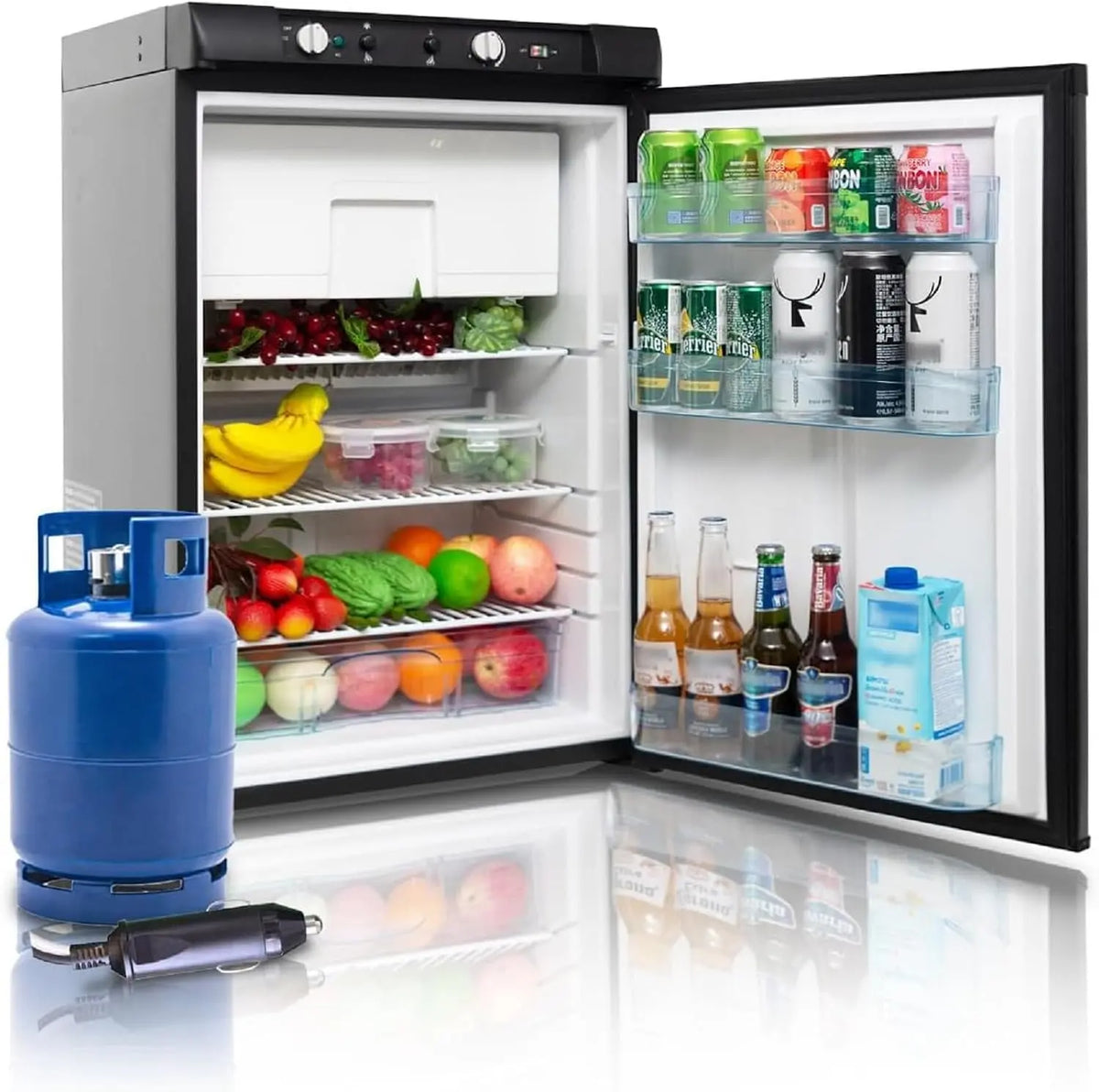 Gefrierschrank 12 V 100L Schwarz