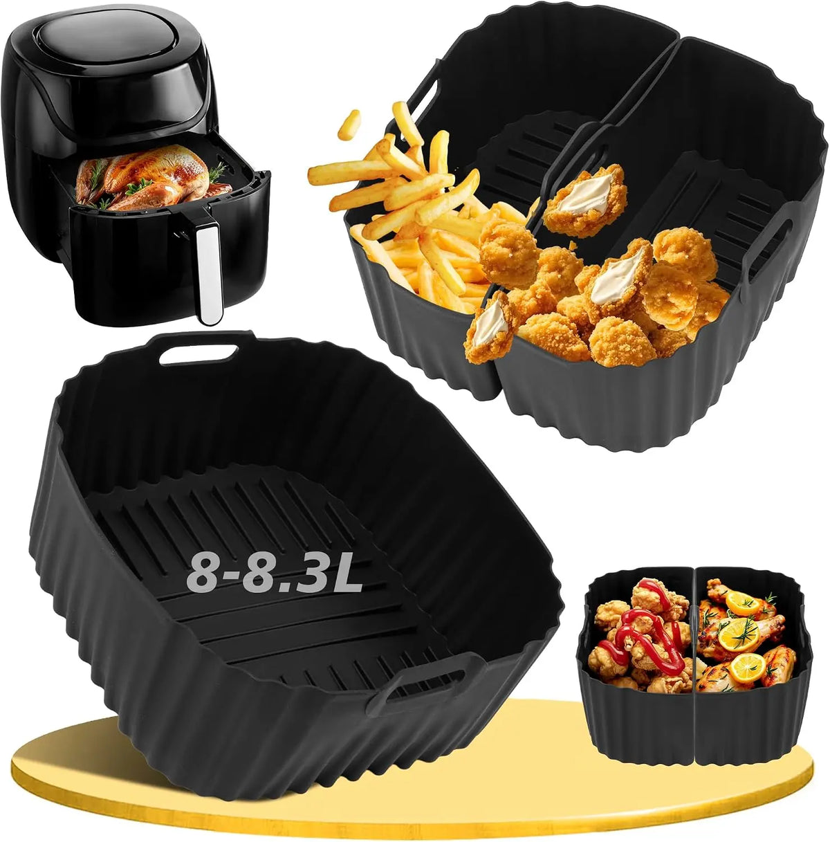 Heißluftfritteuse 8L für Haushalt und Alltag