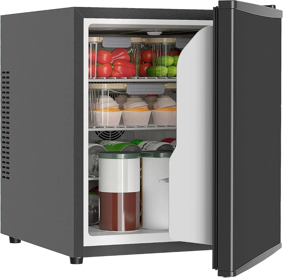 Kühlschrank 44L Schwarz für Haushalt und Alltag