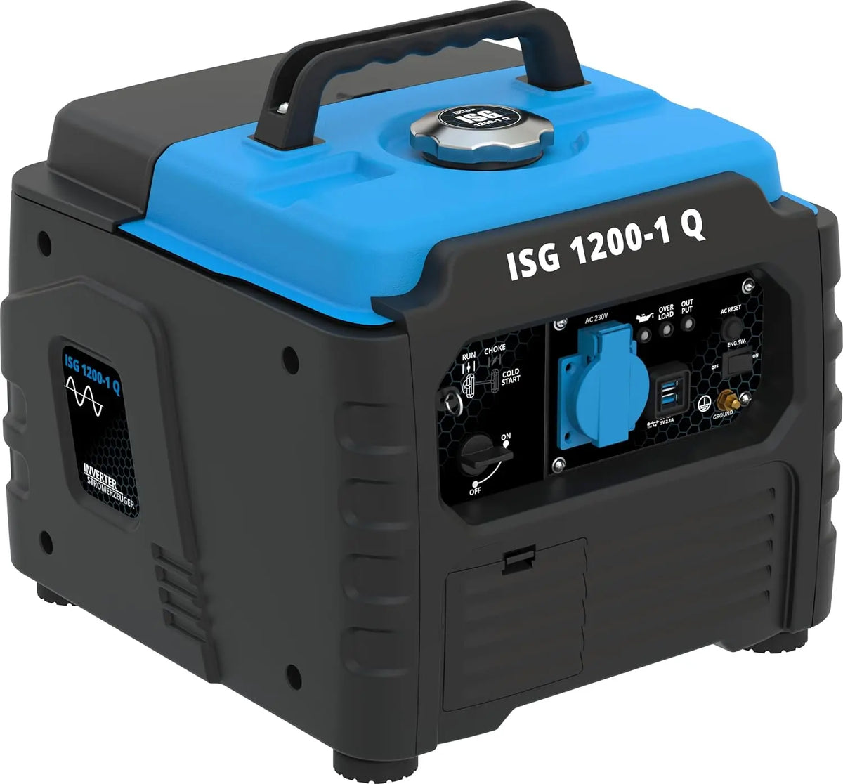 Inverter-Stromerzeuger 230 V 1200W 3 l mit Display