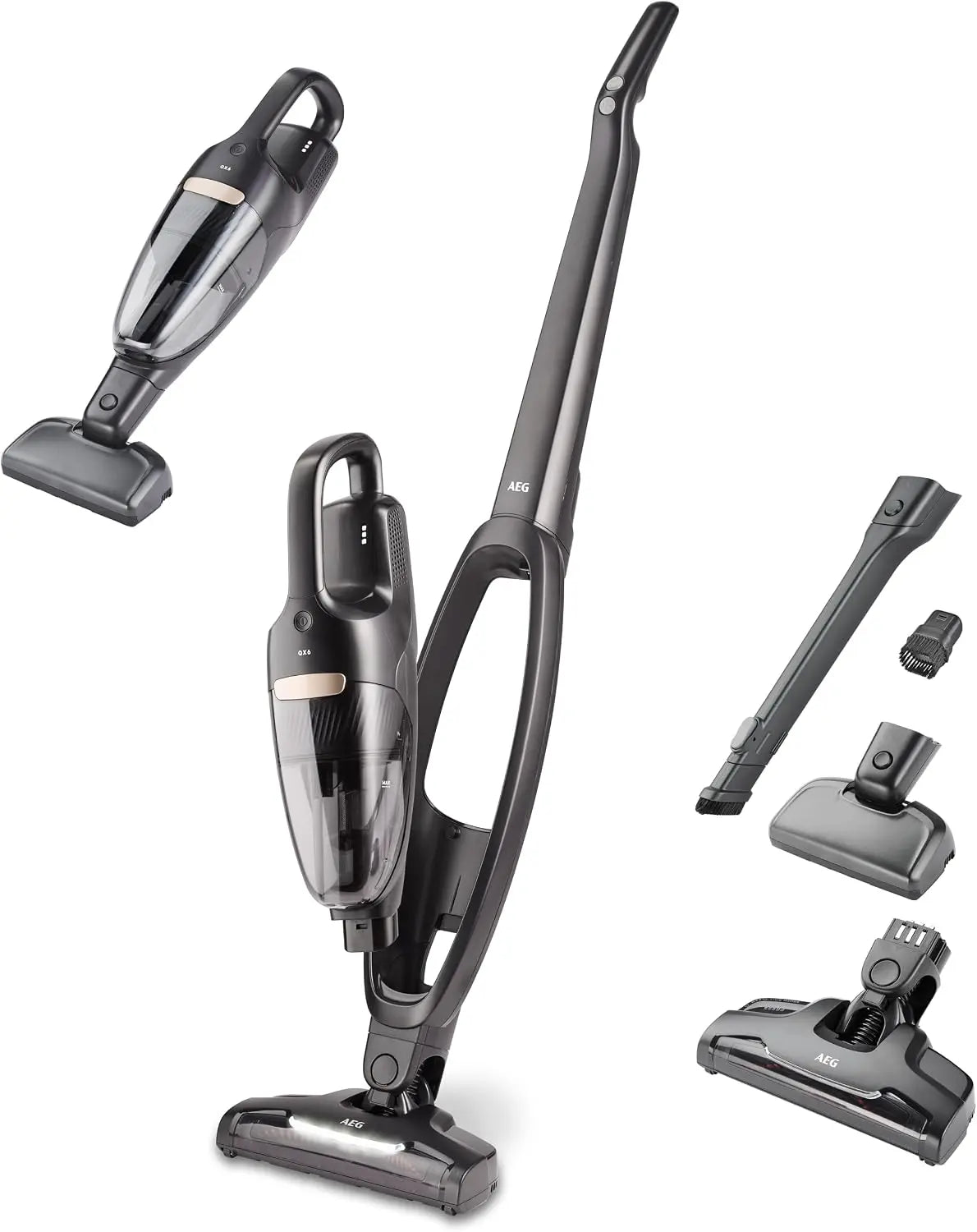 AEG Staubsauger 2in1 Grau für Haushalt und Alltag
