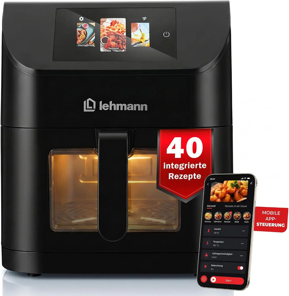 Heißluftfritteuse 8L mit Timer