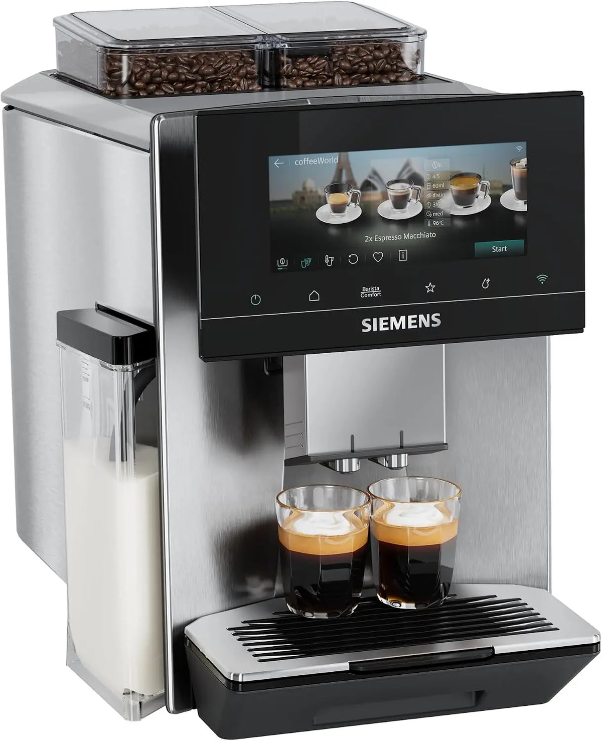 Siemens Kaffeemaschine EQ900 mit Display Silber