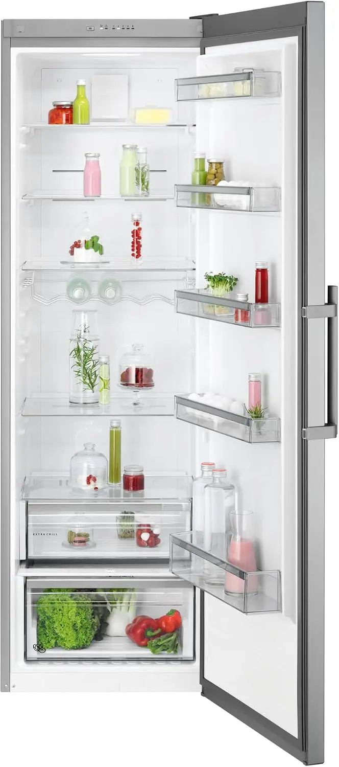 AEG Kühlschrank 389L mit Edelstahl Silber