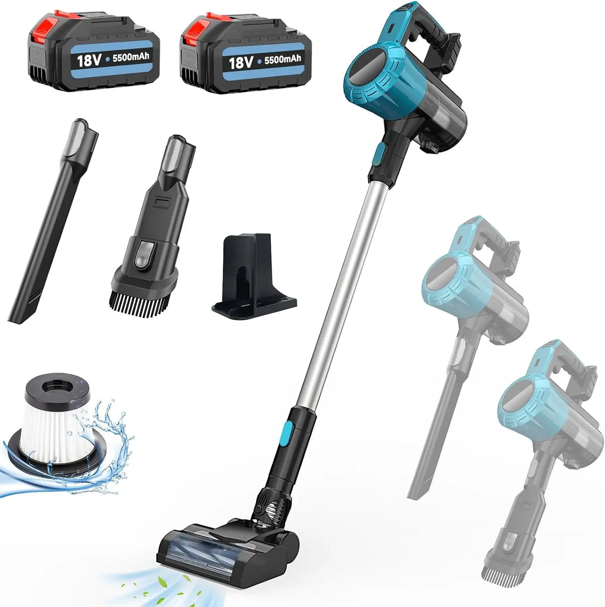 Staubsauger 18 V 1.5L 5.5AH für Haushalt und Alltag