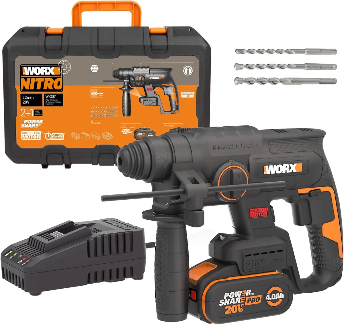 Bohrmaschine WX381 20 V 4Ah für Haushalt und Alltag