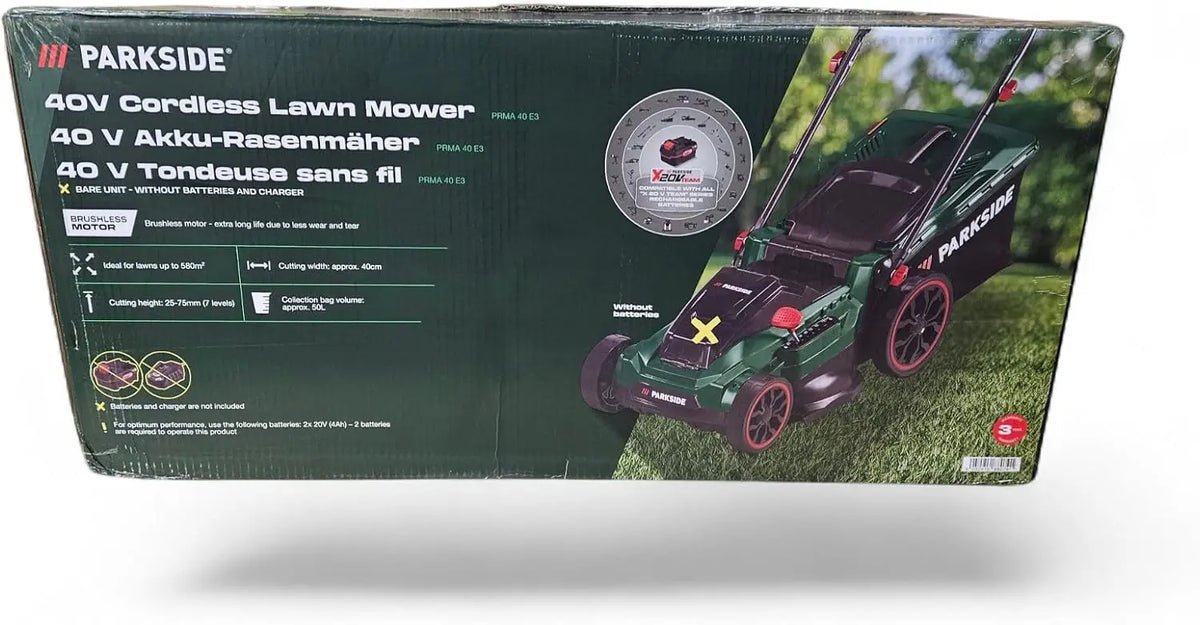 PARKSIDE Rasenmäher 40 V mit Akku und Ladegerät