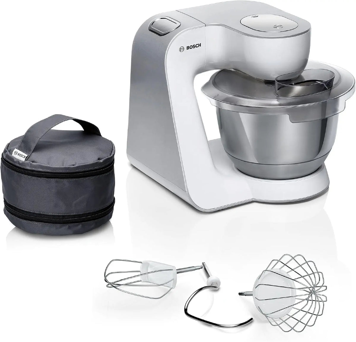 Bosch Küchenmaschine MUM58200 mit Edelstahl Weiß