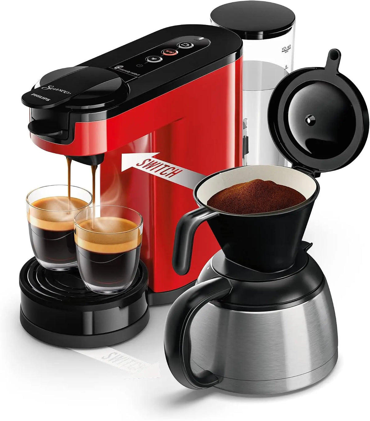 Philips Kaffeemaschine Rot für Haushalt und Alltag