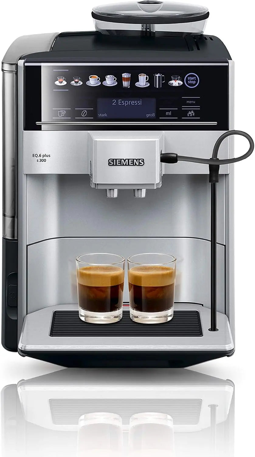 Siemens Kaffeemaschine TE653501DE mit Display Silber
