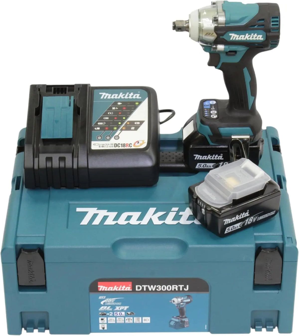 Makita Akku-Drehschlagschrauber DTW300RTJ 18 V 5,0 Ah