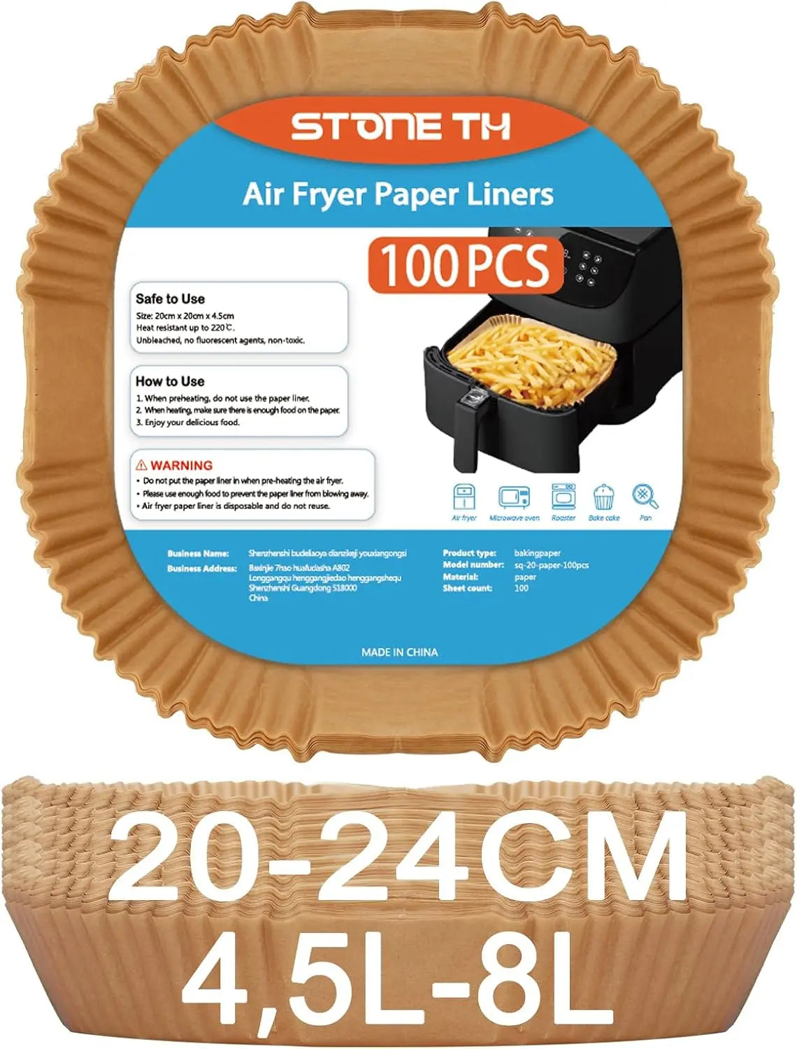 Heißluftfritteuse 4,5L 24cm für Haushalt und Alltag