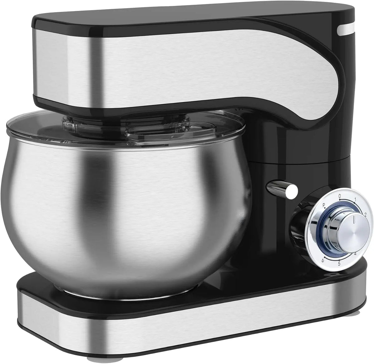Küchenmaschine KM-1600 6L mit Edelstahl Schwarz