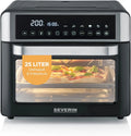 Severin Heißluftfritteuse 2200W 25L mit Display und Timer Schwarz
