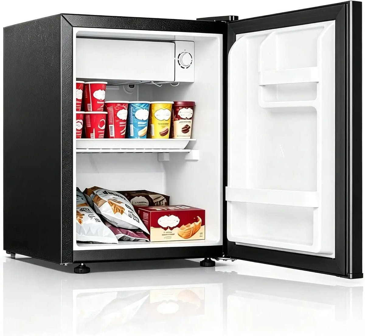 Kühlschrank 45L mit Edelstahl Silber