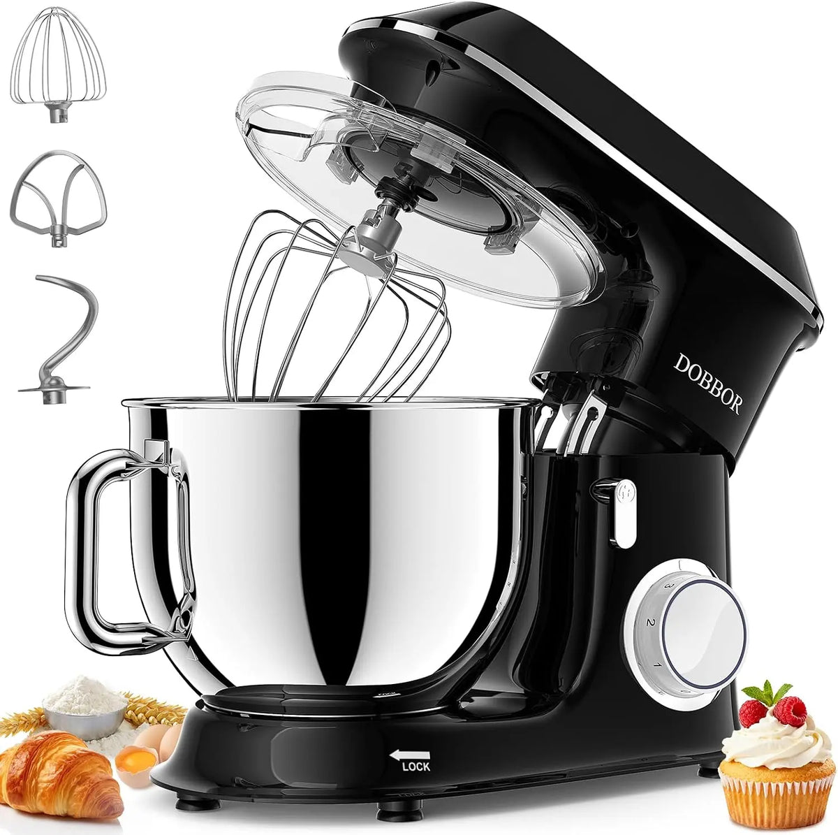 Küchenmaschine 1500W 9.5L für Haushalt und Alltag