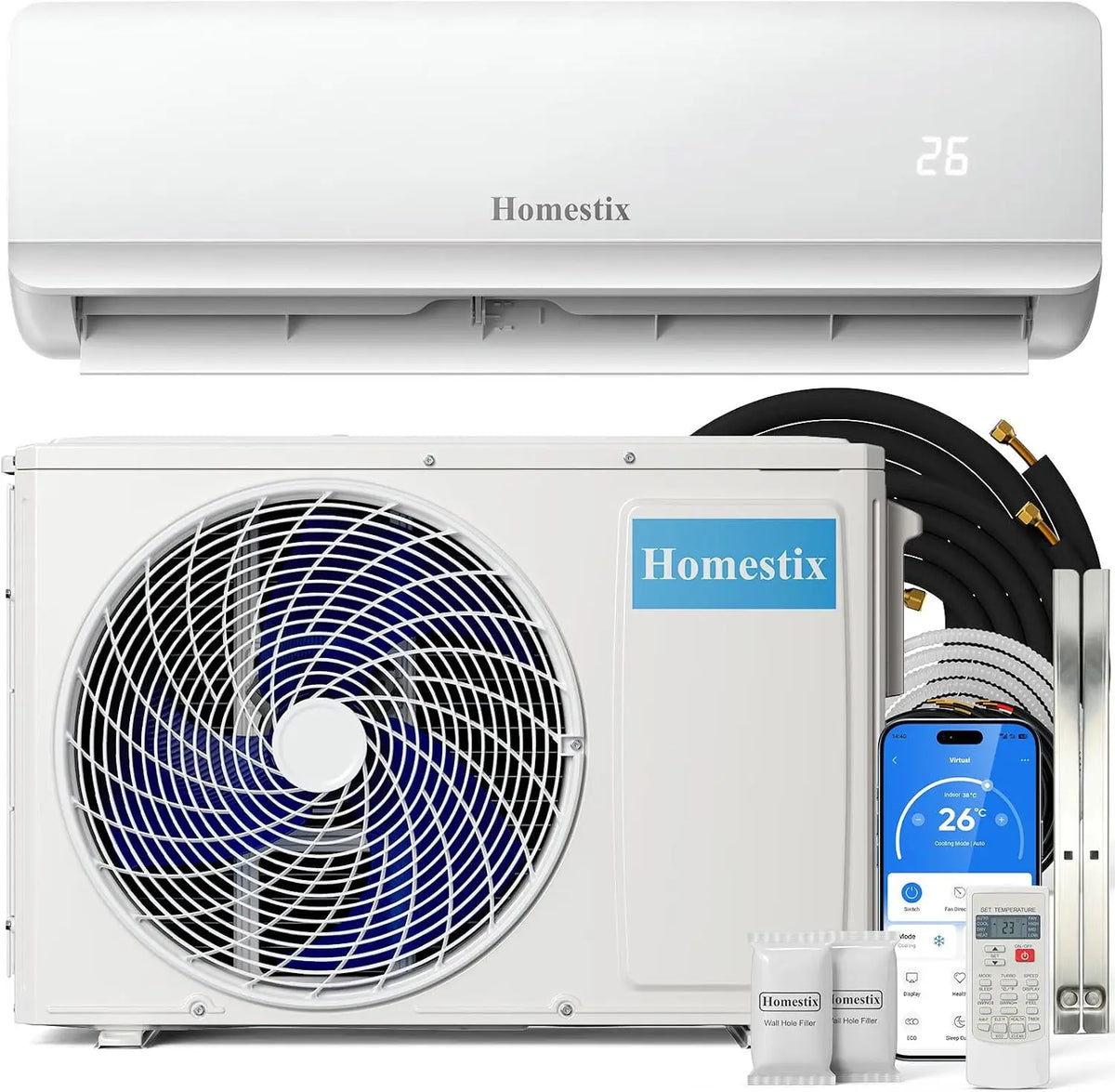 Klimaanlage mit Fernbedienung und Timer