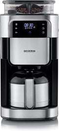 Severin Kaffeemaschine 1000 W 1 Liter mit Edelstahl Schwarz