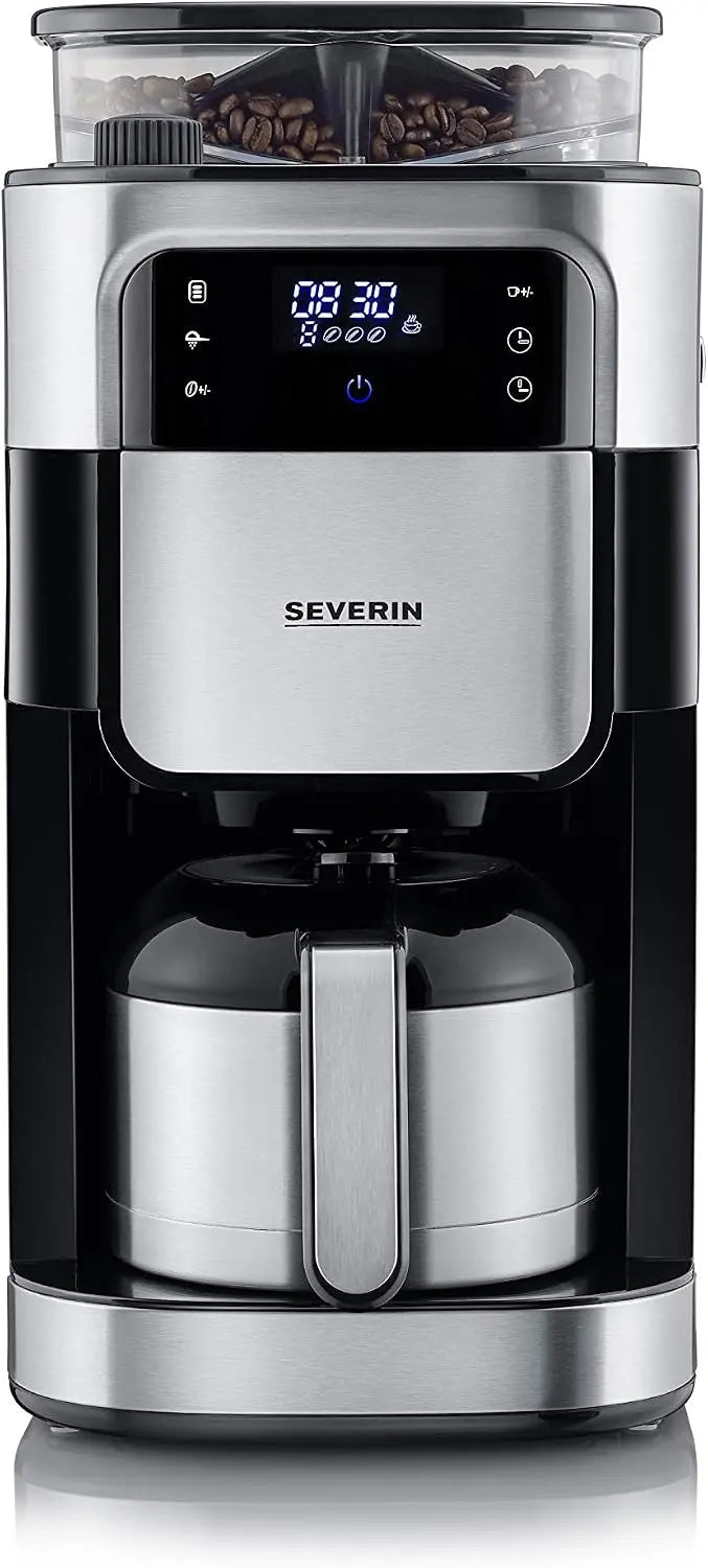 Severin Kaffeemaschine 1000 W 1 Liter mit Edelstahl Schwarz