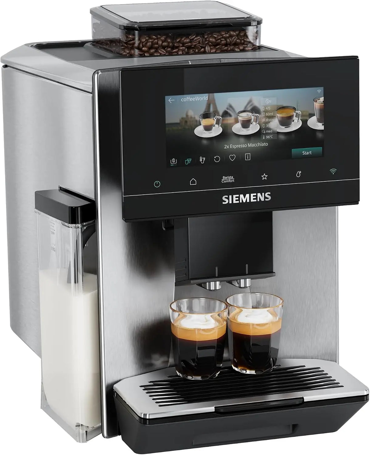 Siemens Kaffeemaschine EQ900 mit Display Silber