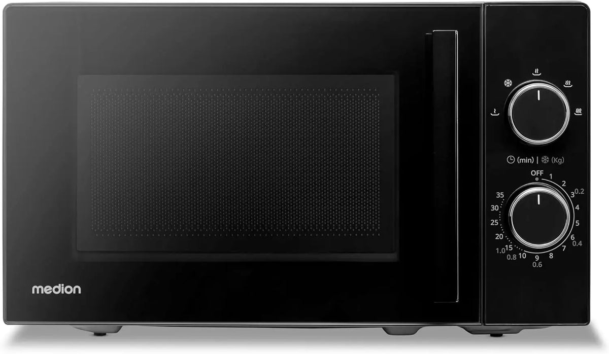 Medion Mikrowelle MD12011 20 Liter mit Timer Schwarz