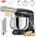Küchenmaschine 2000W 6,2L mit Edelstahl Schwarz