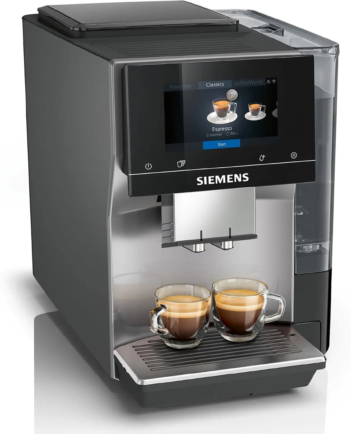 Siemens Kaffeemaschine EQ700 mit Display Silber