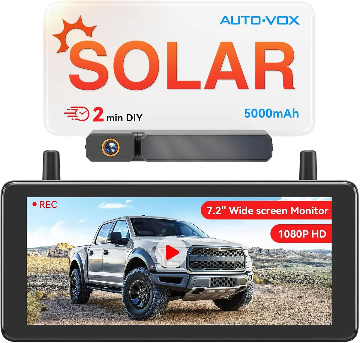 Fahrzeugzubehör mit Solarfunktion