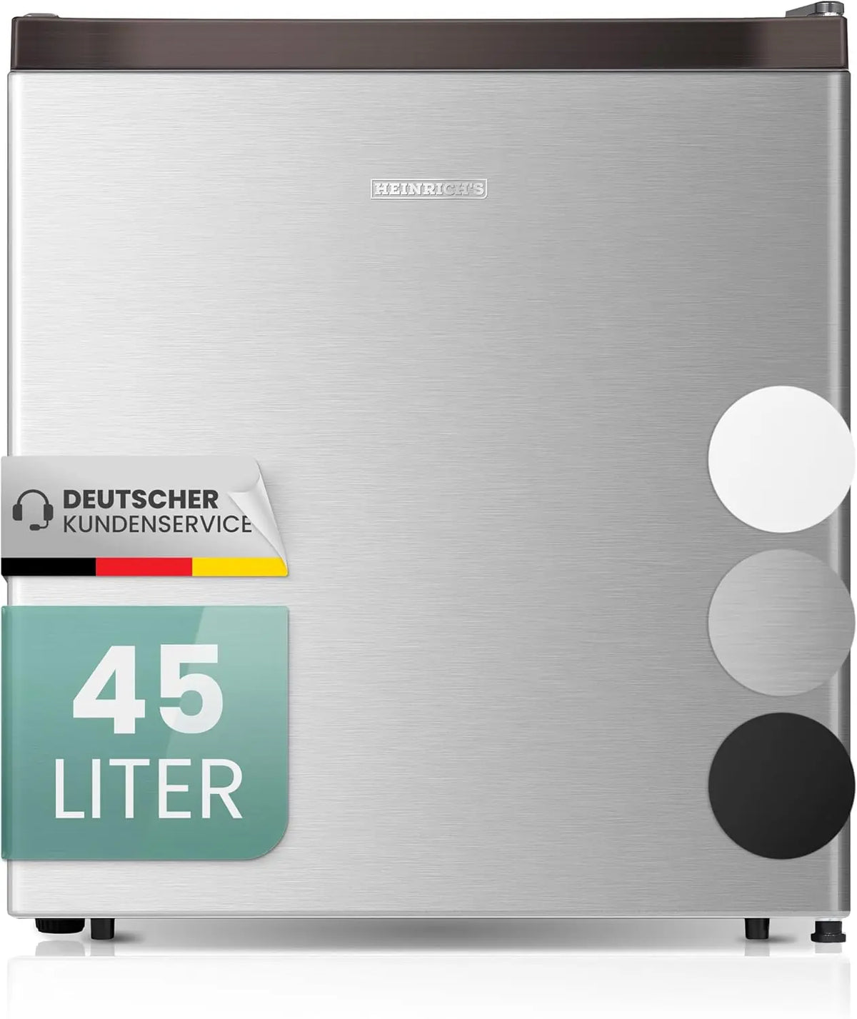Kühlschrank 45L 39db Silber für Haushalt und Alltag