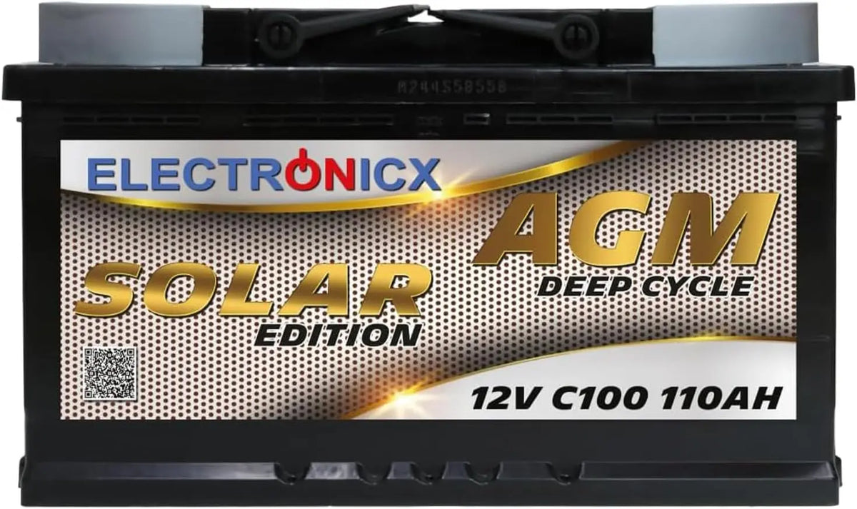 Fahrzeugzubehör 12 V 190 mm 110Ah mit Solarfunktion