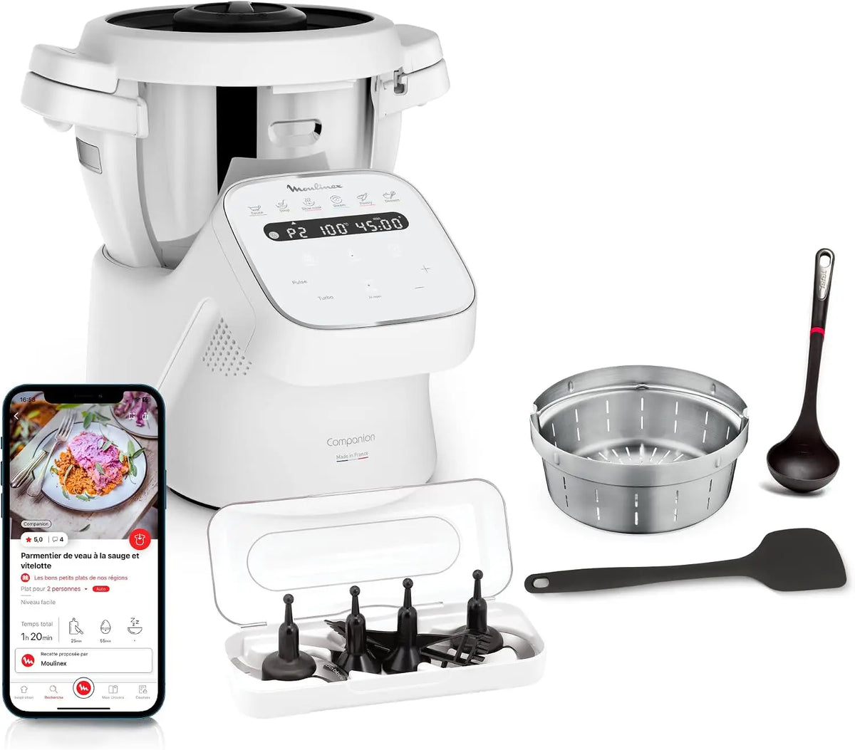 Moulinex Küchenmaschine Grau für Haushalt und Alltag