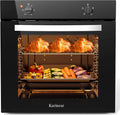 Einbau-Herd-Set 2000W 65L 60 cm Schwarz