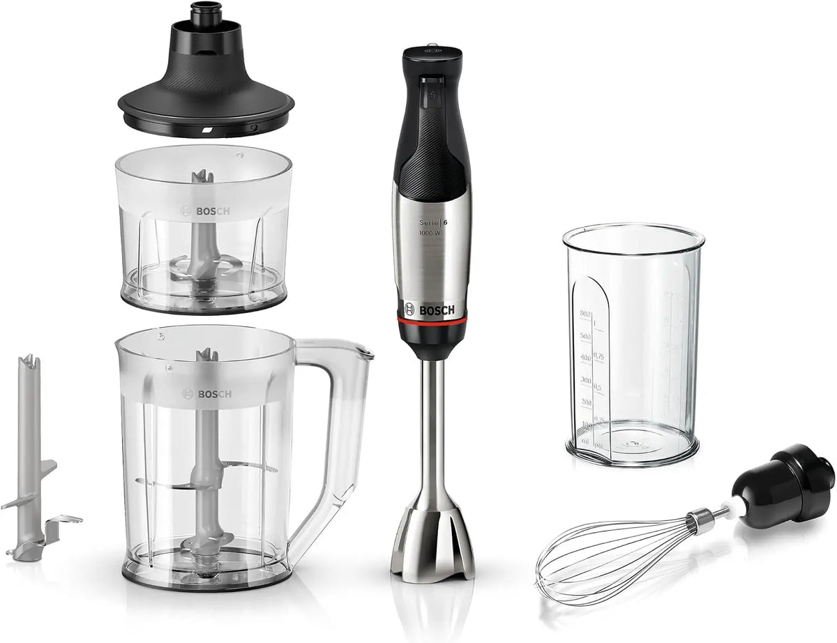 Bosch Mixer 1000 W mit Edelstahl Silber