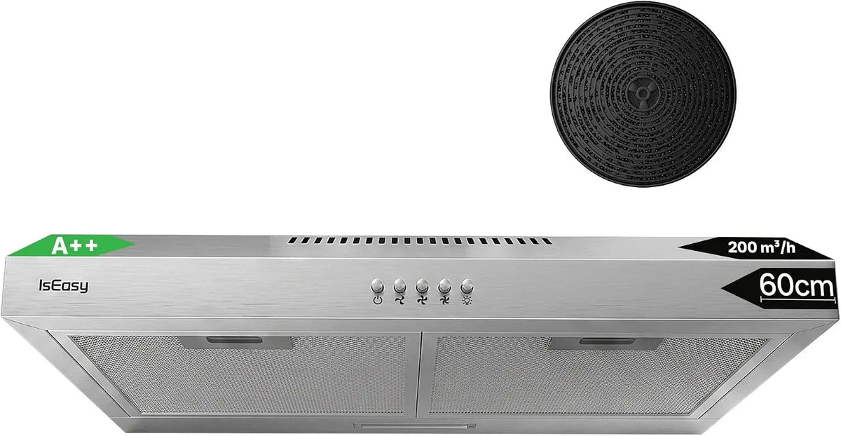 Möbel 60 dB 60 cm mit Edelstahl Silber