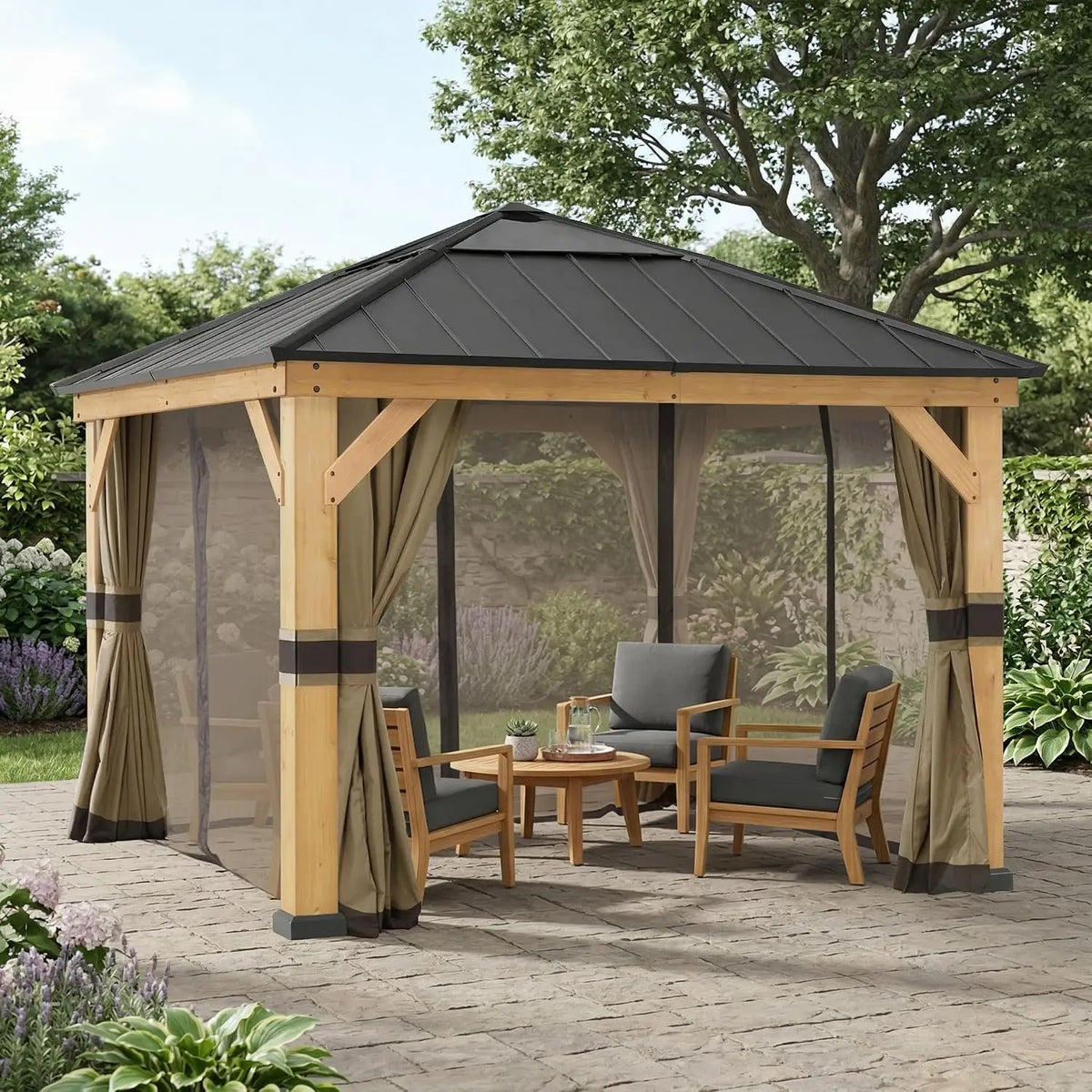 SUNJOY Pavillon 36m mit wasserfeste Ausführung