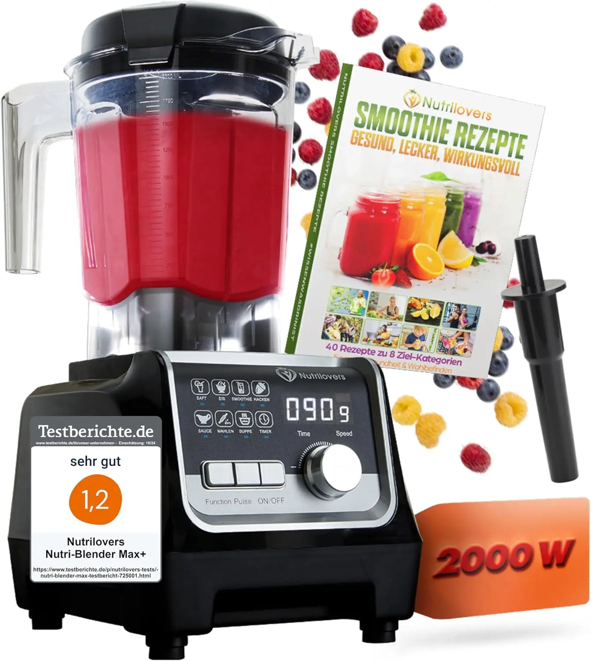 Mixer 2000W 2L mit Timer für Haushalt und Alltag