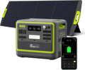 Inverter-Stromerzeuger F2400 230 V 200W mit faltbare Ausführung und Solarfunktion
