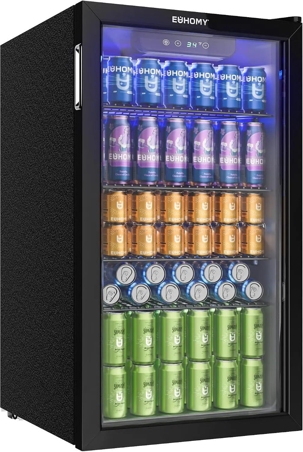Kühlschrank 90L Schwarz für Haushalt und Alltag