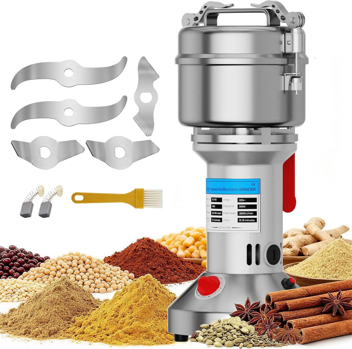 Getreidemühle 900W für Haushalt und Alltag