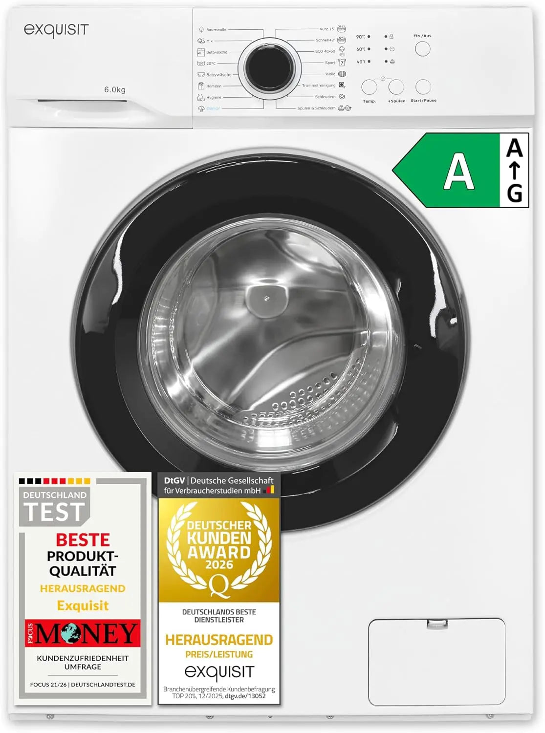 Waschmaschine 44 cm Weiß für Haushalt und Alltag