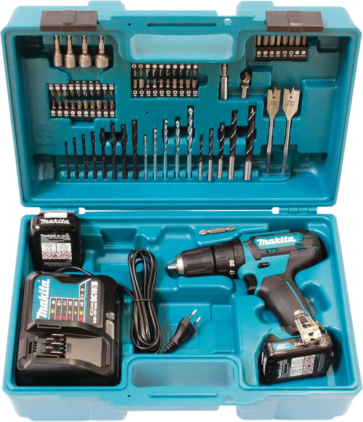 Makita Akku-Bohrschrauber HP333DSAX1 12 V 2,0 Ah Blau