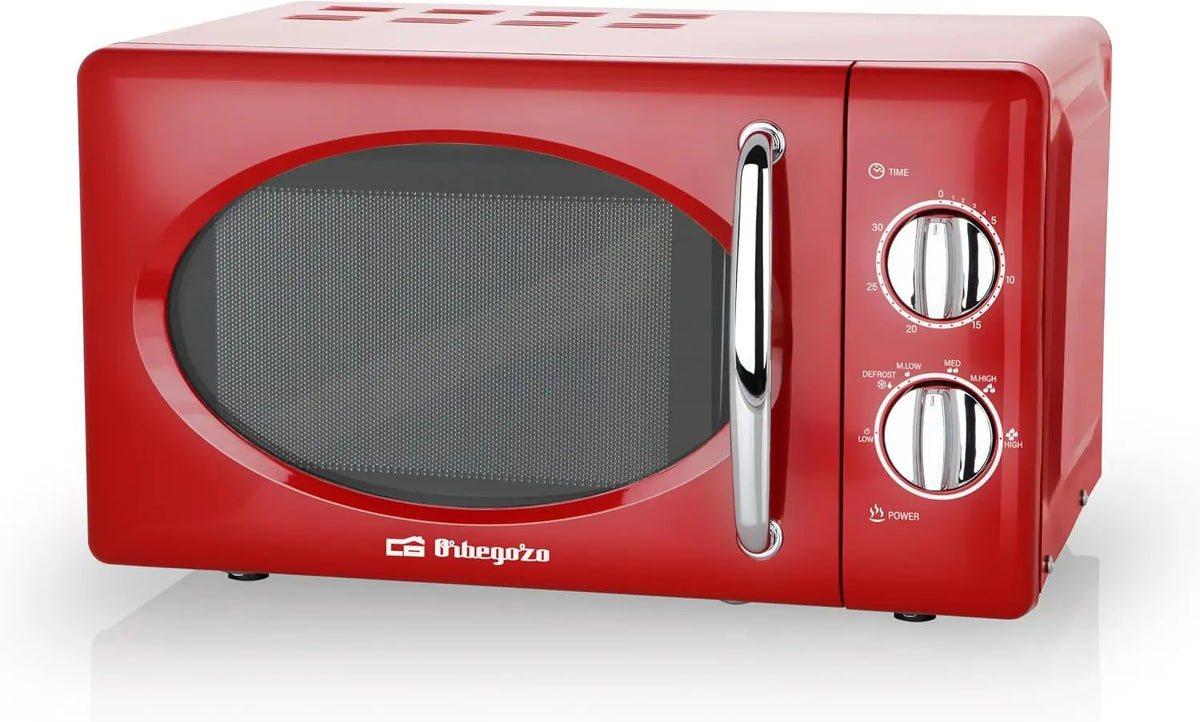 Mikrowelle MI2020 700 W 20 Liter mit Timer Rot