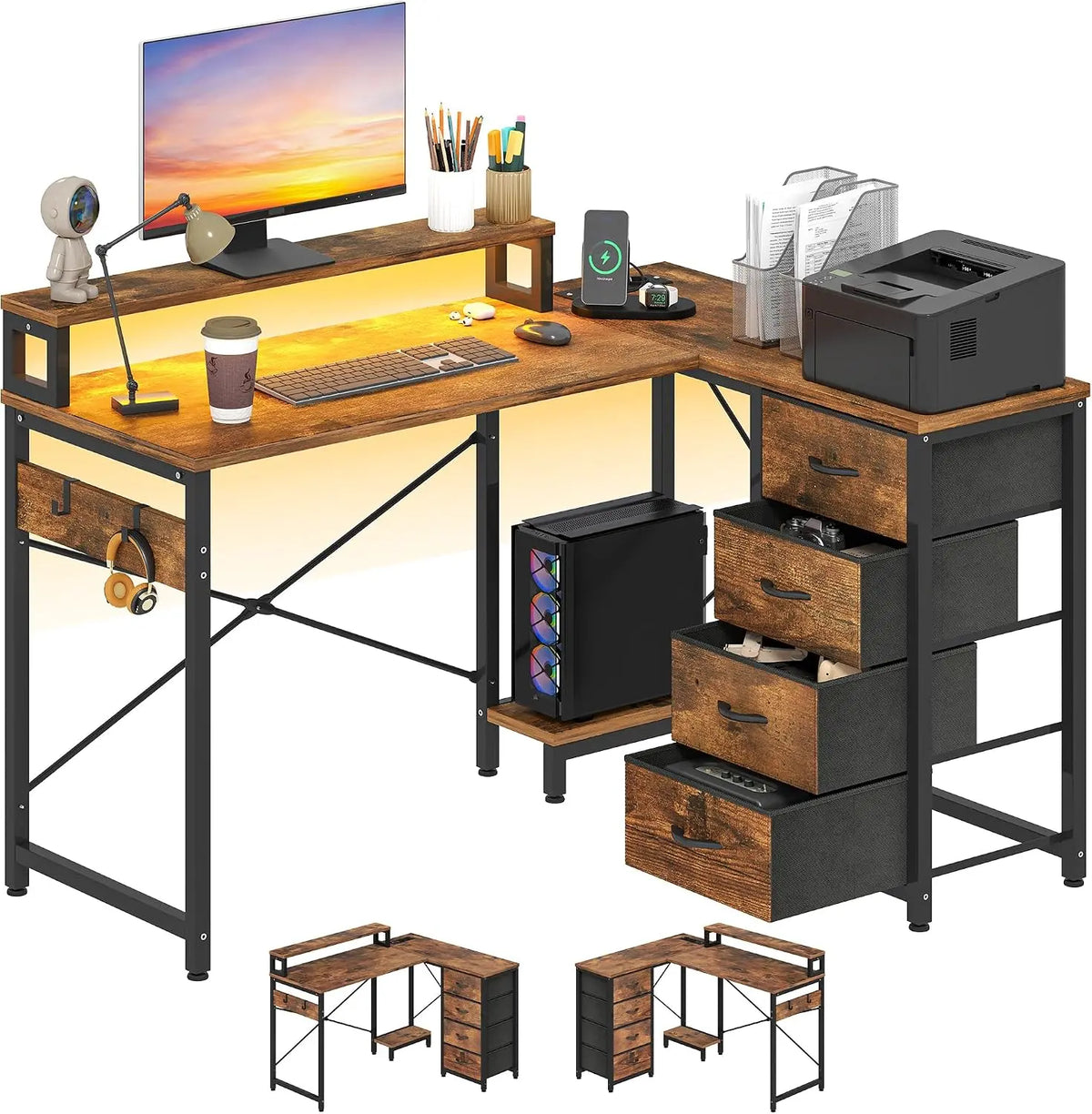 Möbel 130cm Braun für Haushalt und Alltag