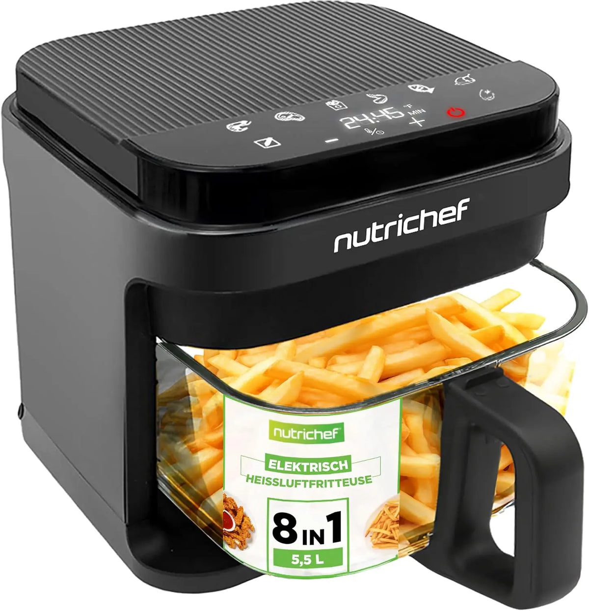 Heißluftfritteuse 5,5L für Haushalt und Alltag