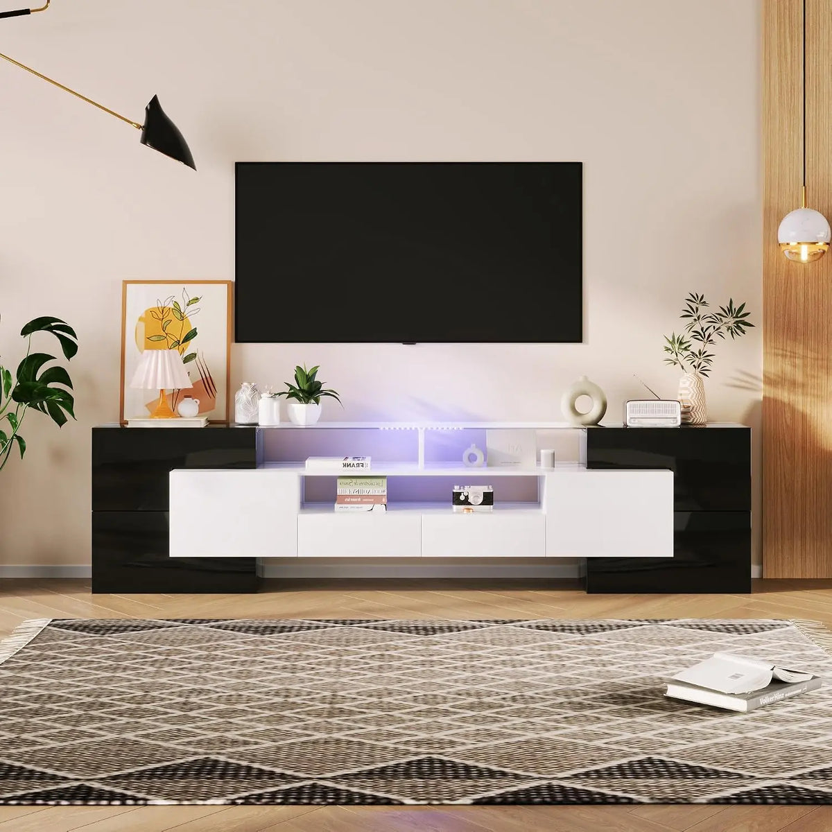 Möbel 200cm Schwarz für Haushalt und Alltag