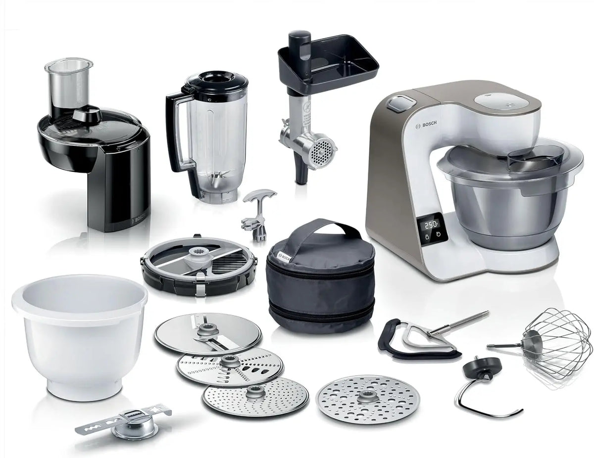 Bosch Küchenmaschine 1000 W mit Edelstahl Silber