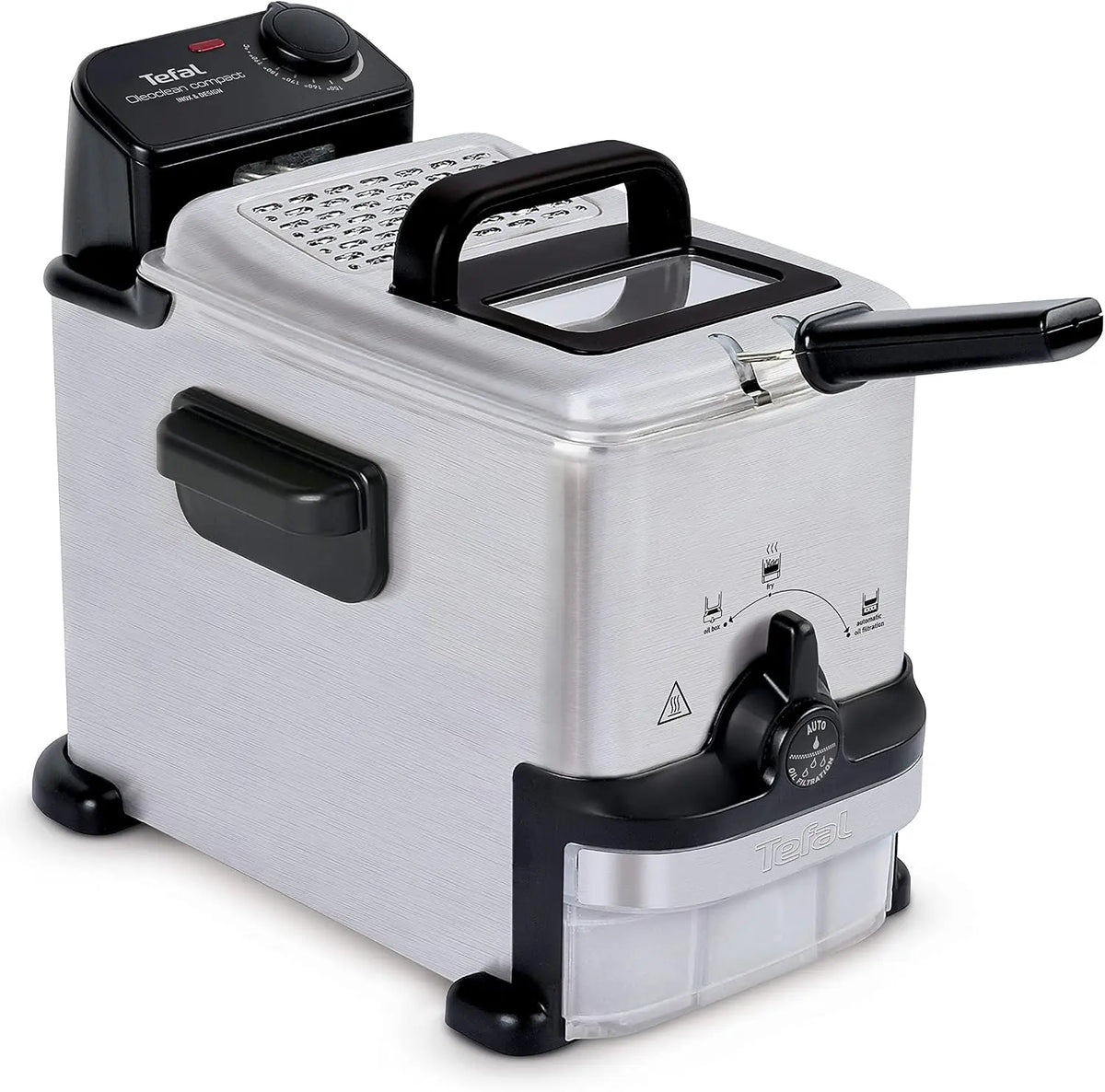Tefal Geschirrspüler FR7016 2 L mit Edelstahl Schwarz