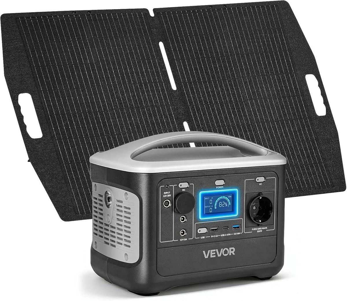 VEVOR Inverter-Stromerzeuger mit Solarfunktion