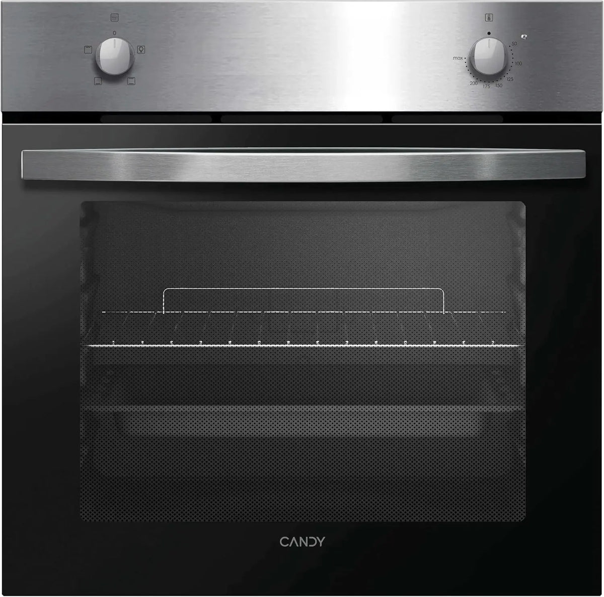 Einbau-Herd-Set 70 L 56,8 cm mit Edelstahl Silber